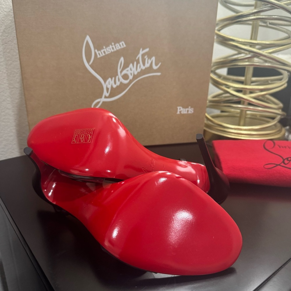 Christian Louboutin Rosalie 100 Sandal Black 41 - Picture 7 of 7